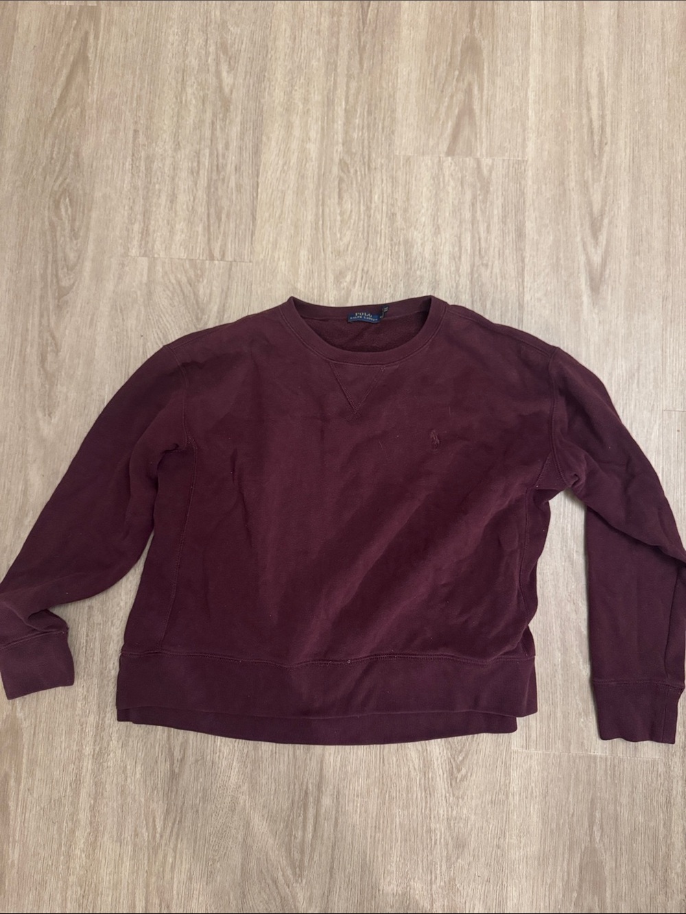 Polo by Ralph Lauren Burgundy Crewneck Sweatshirt